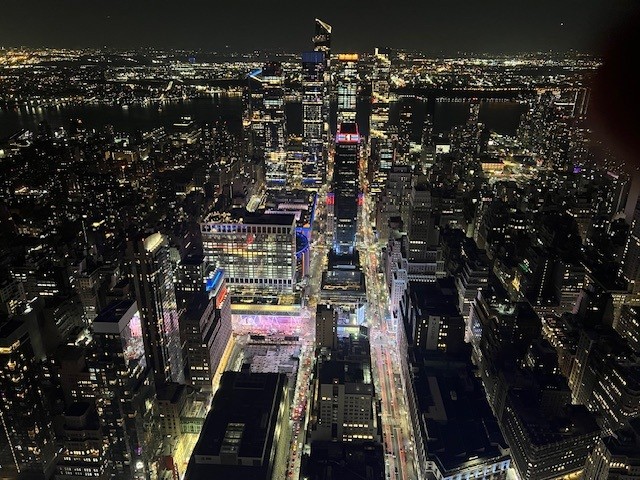 Blick Empire State Building bei Nacht