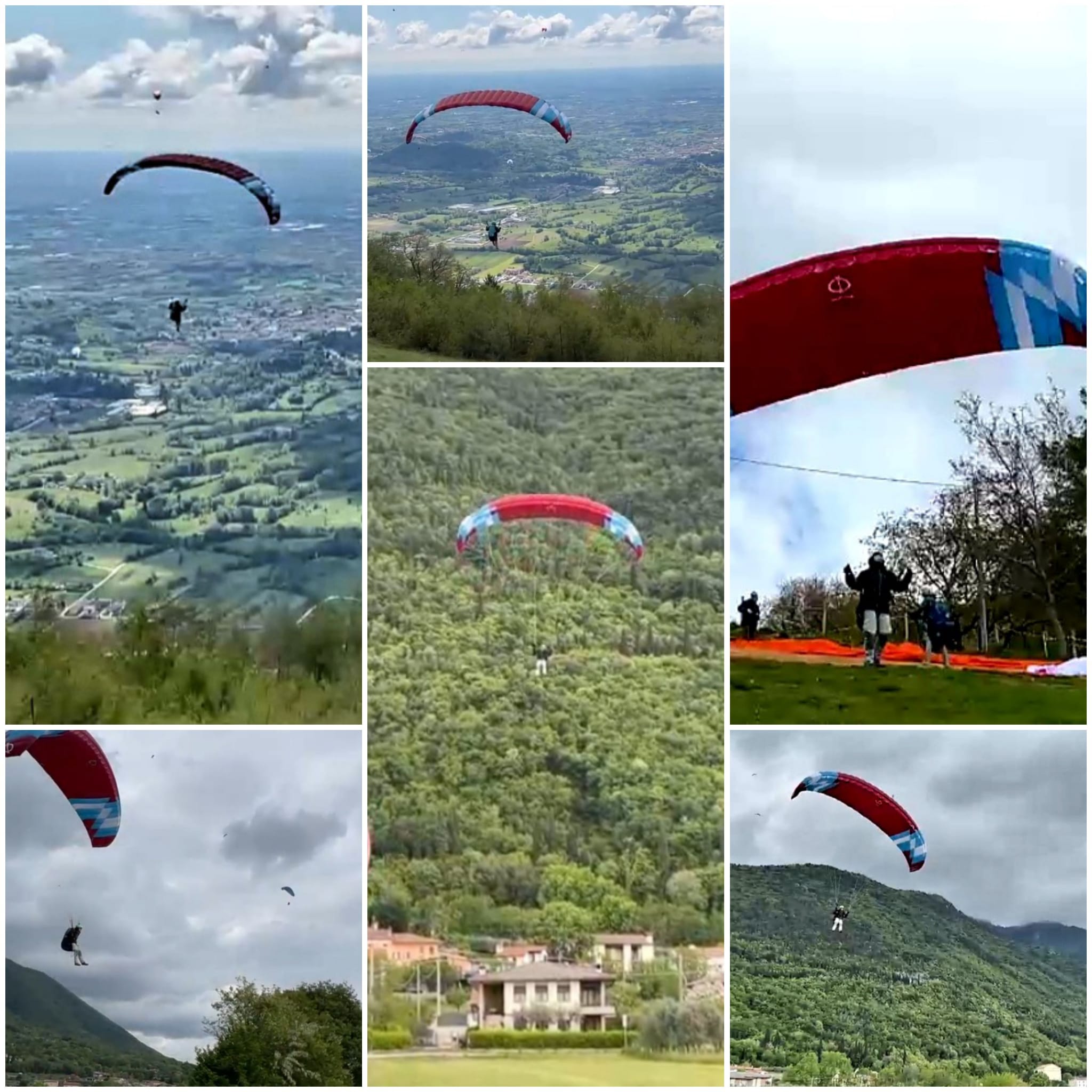 Gleitschirm Collage Bassano