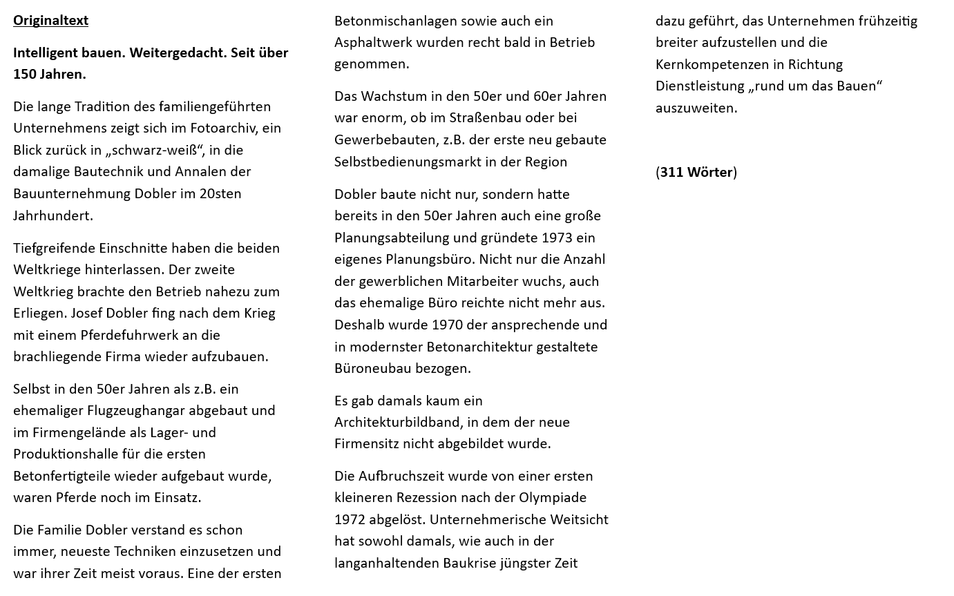 untersuchter Originaltext
